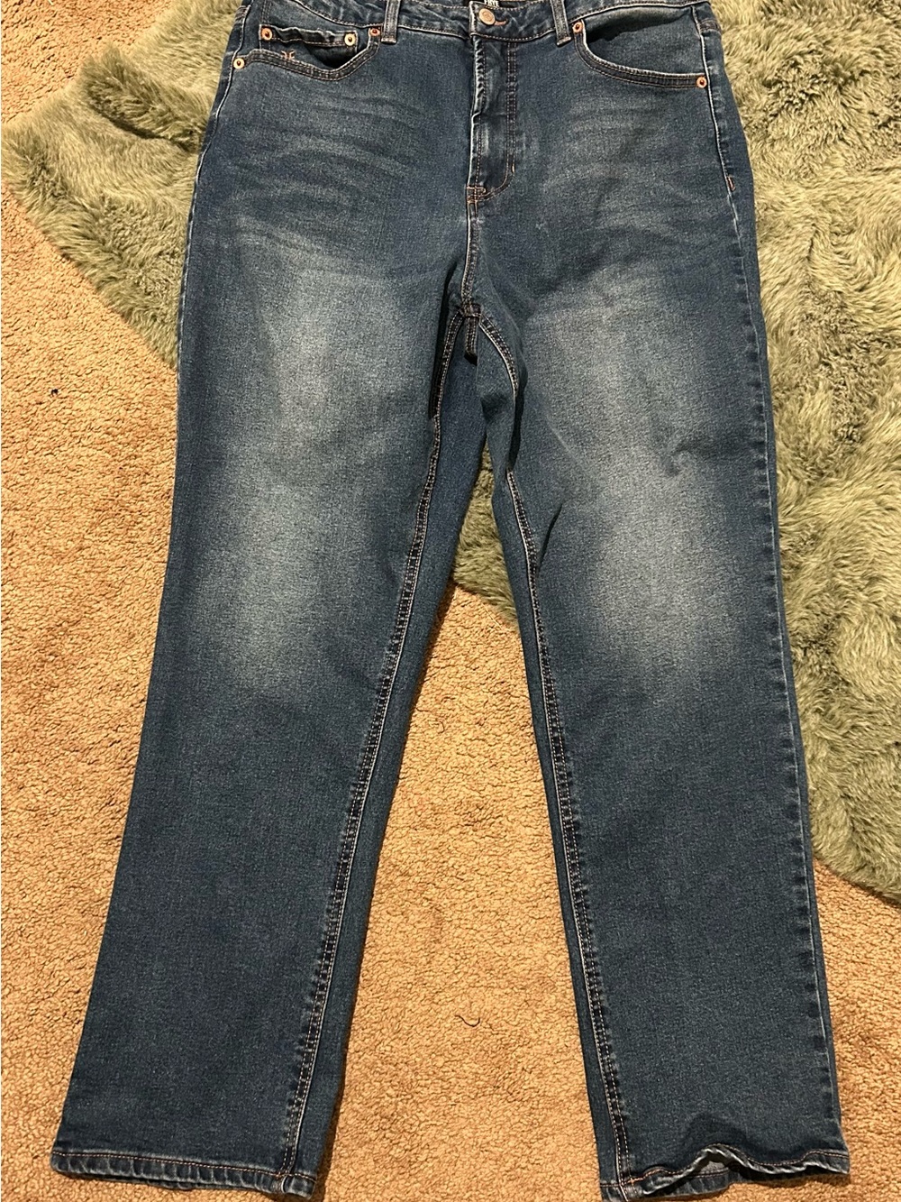 Frye women’s Straight-Leg Washed Blue Denim Jeans